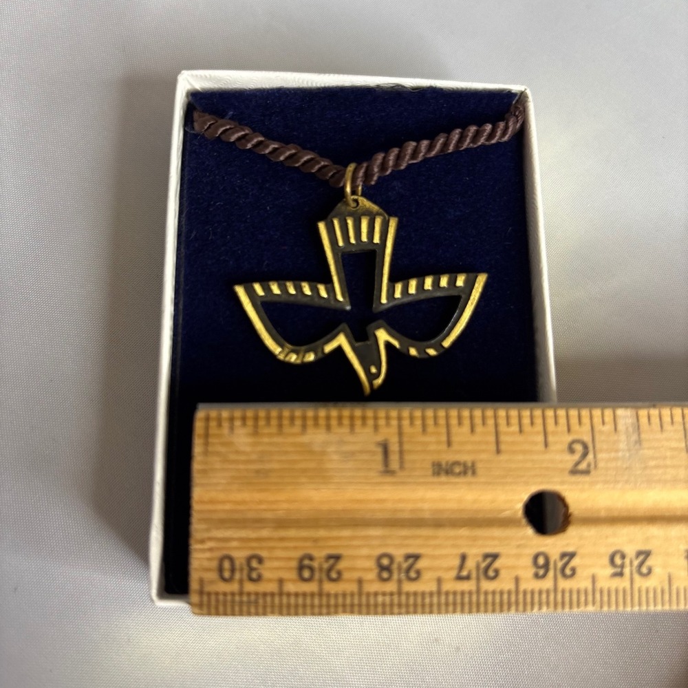 Holy Spirit Dove Pendant Necklace Christian Religious Gift Confirmation REP - Picture 7 of 8